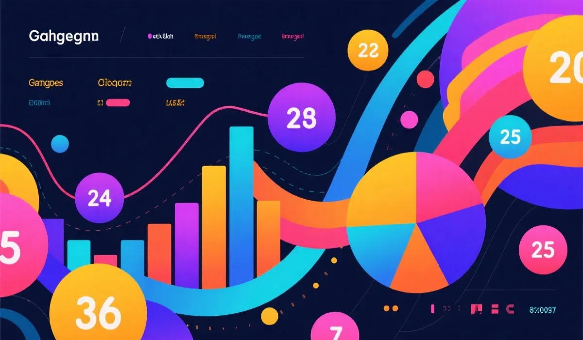 数据分布图与色标说明